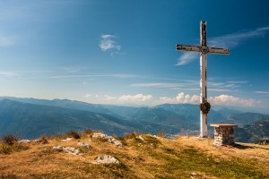 On the top of the mountain